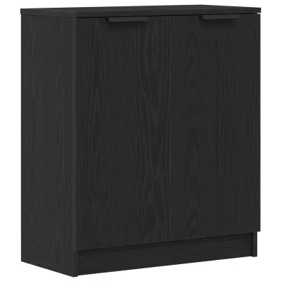 vidaXL Strani šal Črna Oreh 60x30x70 cm Inženirski les
