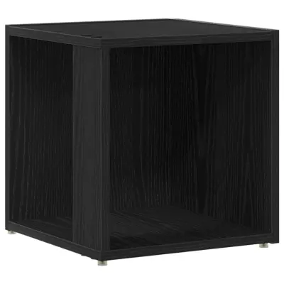 vidaXL Stranski Stolec Črno Oreh 33x33x34,5 cm Umetno Leseno