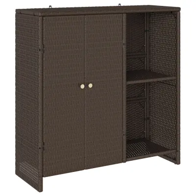 vidaXL Shranjevalna omara Rjava 100x36x102 cm Ratan