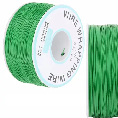 Rosfix Kynar Elektronski Kabel 0,25 mm Zeleni – 200 m, AWG 30, PVC Izolacija, 300 V | Do -60°C do 105°C