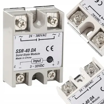 SSR-40 DA 40A 24-380VAC LED POLPREVODNIŠKI RELE