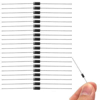 Rosfix Dioda Prostowna 1N4007 – 1000V, 1A, DO41, 20 Kosov | Visoka Odpornost na Prepete