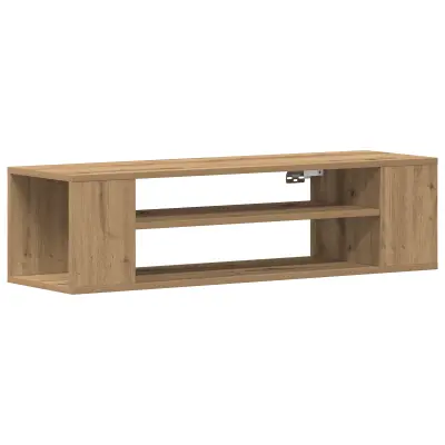 vidaXL Stenski TV kabinet Artisan hrast 100x30x26,5 cm iz inženirskega lesa