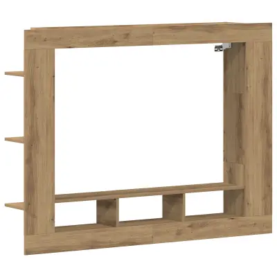 vidaXL TV omarica montažna na steni iz umetnega hrasta 152x22x113 cm
