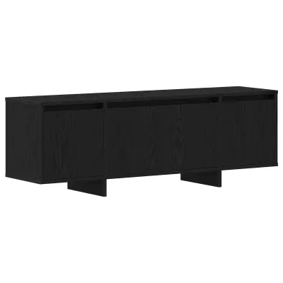 vidaXL TV omarica Črna Oreh 120x30x40,5 cm iz inženirskega lesa