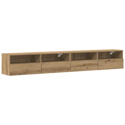 vidaXL TV omarice 2 kosa iz umetnega hrasta 100x30x30 cm