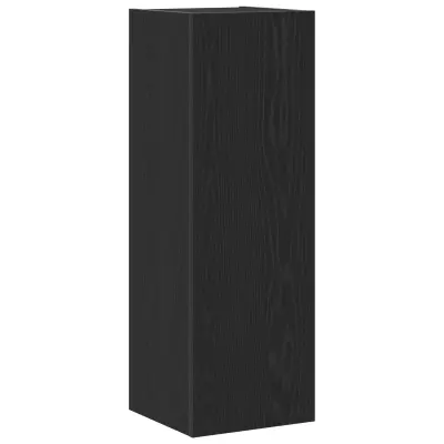 vidaXL Stenska TV omarica Črna hrast 30,5x30x90 cm Inženirski les