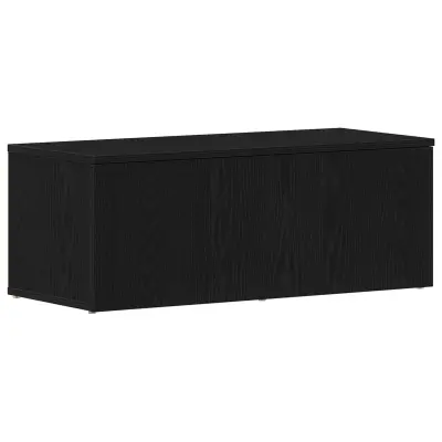 vidaXL TV omarica Črni hrast 80x34x30 cm iz umetnega lesa