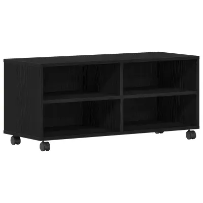 vidaXL TV omarica Črna 90x35x35 cm Inženirski les