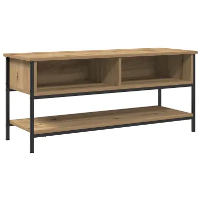 vidaXL TV omarica Artisan Oak 100x35x45 cm inženirski les in jeklo