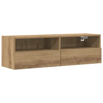 vidaXL TV Omara na Steni Artisan Oreh 100x30x30 cm Inženirski Les