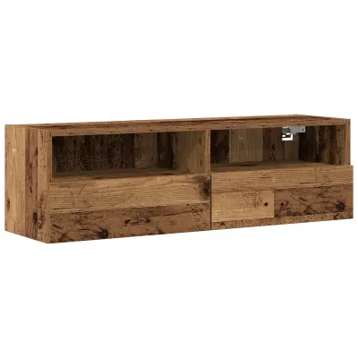 vidaXL TV omarica Stari les 100x30x30 cm Inženirski les
