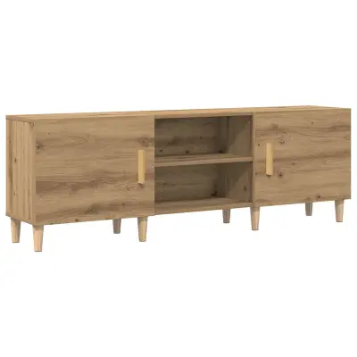 vidaXL TV stojalo v artisan hrastu - 150x30x50 cm - Izdelano iz vezanega lesa