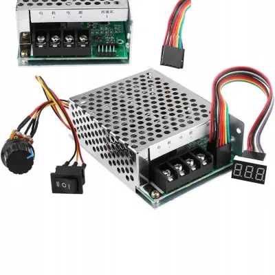 DC 10-50V 40A PWM KRMILNIK MOTORJA PRIKAŽE SPREMEMBO SMERI