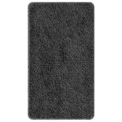 vidaXL Preproga za kopalnico Pravokotna Temno siva 70x120 cm Polipropilen Protizdrsna