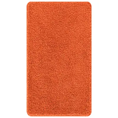 vidaXL Kopalniška Preproga Pravokotna Oranžna 70x120 cm Poliester Protizdrsna