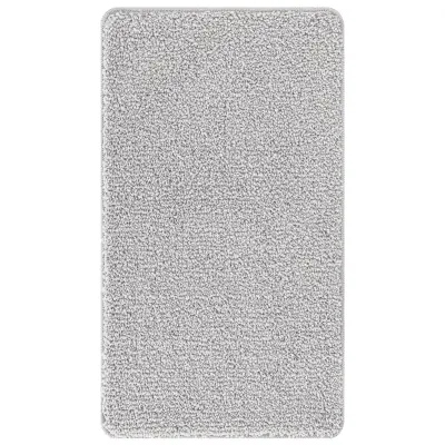 vidaXL Kopalniška preproga pravokotna siva 70x120 cm iz polipropilena protizdrsna