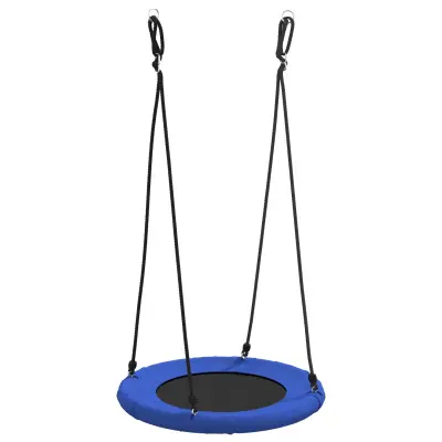 vidaXL Gnezdeča gugalnica Modra Ø 100 cm, nosi do 100 kg, Oxford tkanina