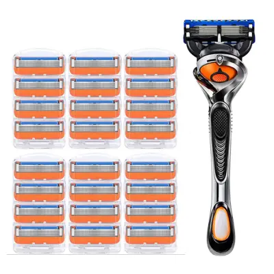 Premium 5Blade britvice za moške – 24 nadomestnih kartuš + 1 ročaj