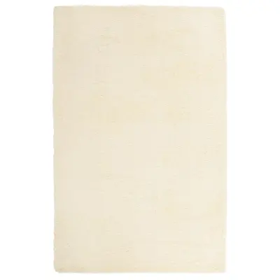 vidaXL Visoka košata preproga NAVARRA krem 130x200 cm poliester