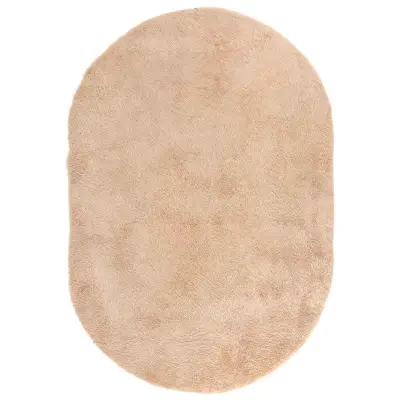 vidaXL Visoka košata preproga NAVARRA bež 300x200 cm poliester