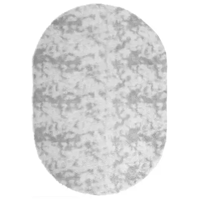 vidaXL Visoka košata preproga NAVARRA svetlo siva 300x200 cm poliester