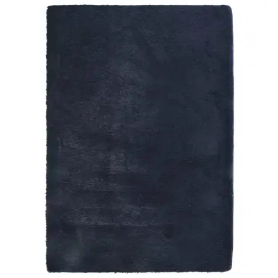 vidaXL Visoka košata preproga NAVARRA mornarsko 120x170 cm poliester