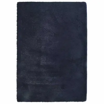 vidaXL Visoka košata preproga NAVARRA mornarsko 240x340 cm poliester