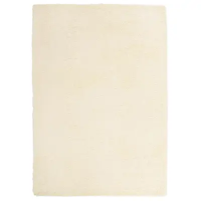 vidaXL Visoka košata preproga NAVARRA krem 240x340 cm poliester