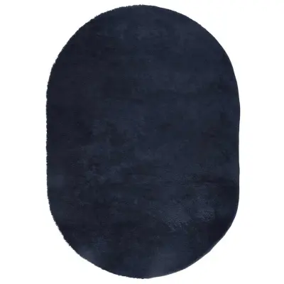 vidaXL Visoka košata preproga NAVARRA mornarsko 300x200 cm poliester