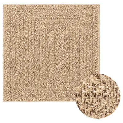 vidaXL Rug "ZIZUR" Bež 240x340 cm Juta videz Notranje in zunanje
