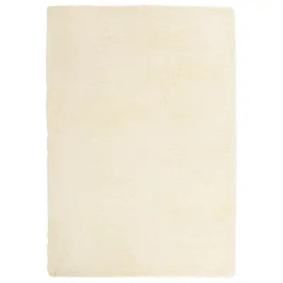 vidaXL Visoka košata preproga NAVARRA krem 160x230 cm poliester