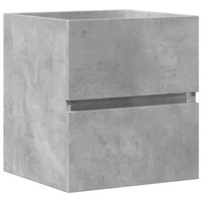 vidaXL Omarica za umivalnik betonsko siva 41x38,5x45 cm inženirski les