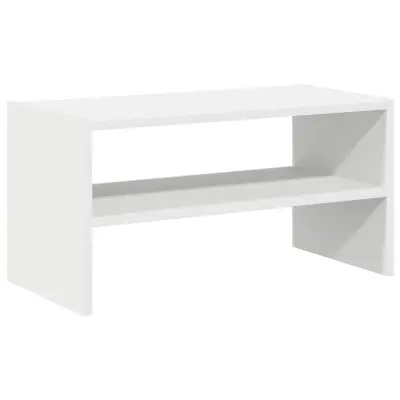 vidaXL Regal za čevlje zložljiva bel 60x30x30,5 cm