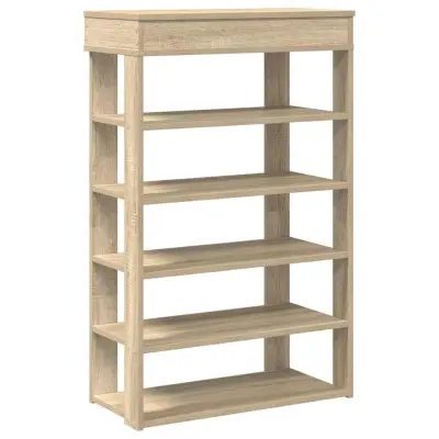vidaXL Regal za čevlje sonoma hrast 60x30x98 cm inženirski les
