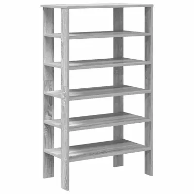 vidaXL Regal za čevlje siva sonoma 61x32x105 cm inženirski les