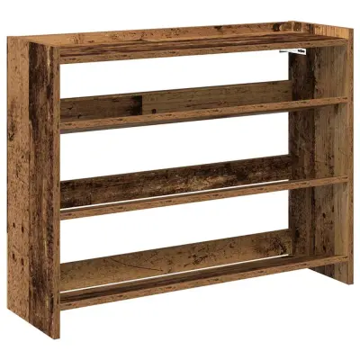 vidaXL Regal za čevlje starinski les 80x25x62 cm inženirski les