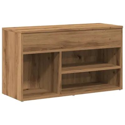 vidaXL Klop za čevlje artisan hrast 80x30x45 cm inženirski les