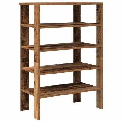 vidaXL Regal za čevlje starinski les 61x32x87,5 cm inženirski les