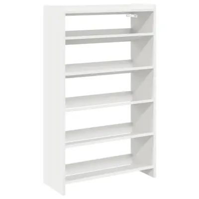vidaXL Regal za čevlje bel 60x25x100 cm inženirski les