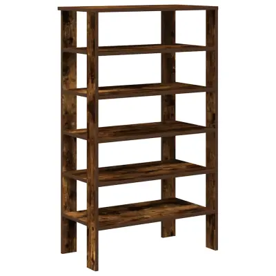 vidaXL Regal za čevlje dimljen hrast 61x32x105 cm inženirski les