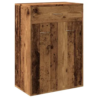 vidaXL Omarica za čevlje starinski les 60x35x84 cm inženirski les