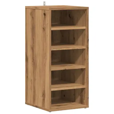 vidaXL Omarica za čevlje artisan hrast 32x35x70 cm inženirski les