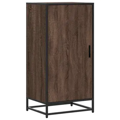 vidaXL Stojalo za čevlje rjav hrast 48x38x97,5 cm inženirski les