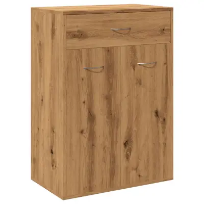 vidaXL Omarica za čevlje artisan hrast 60x35x84 cm inženirski les