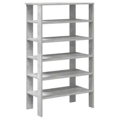 vidaXL Regal za čevlje betonsko siv 61x32x105 cm inženirski les