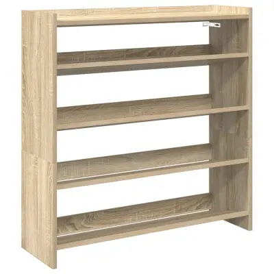 vidaXL Regal za čevlje sonoma hrast 80x25x81 cm inženirski les