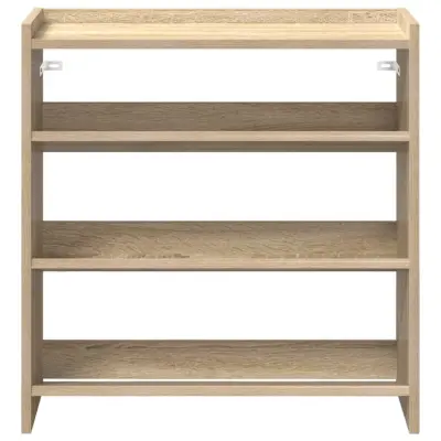 vidaXL Regal za čevlje sonoma hrast 60x25x62 cm inženirski les