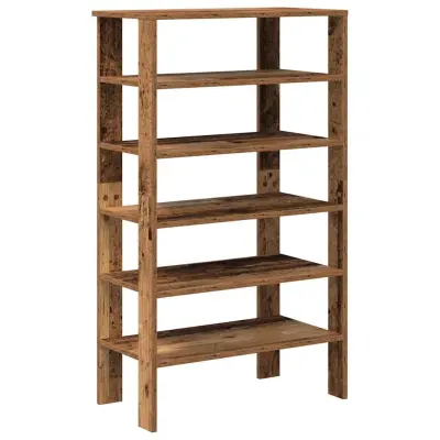 vidaXL Regal za čevlje starinski les 61x32x105 cm inženirski les