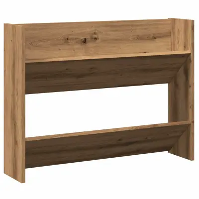 vidaXL Stenska omara za čevlje artisian hrast 80x18x60cm iverna plošča